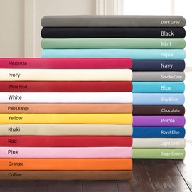 NTBAY Queen Pillowcases Set of 4, 100% Brushed Microfiber, Soft and Cozy, Wrinkle, Fade, Stain Resistant with Envelope Closure, 20"x 30", Purple