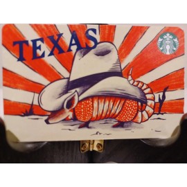 STARBUCKS CARD 2019/2020 "TEXAS" ARMADILLO IN COWBOY HATVHTF~POPU