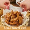 ZUFECY 4oz Glass Spice Bottles with Shaker Lids, Restaurant &