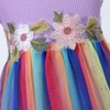 HILEELANG Toddler Girls Rainbow Tulle Tutu Easter Party Dress Purple