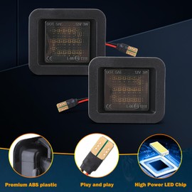 KanSmart LED License Plate Light Compatible with 2015-2020 F150 Accessories Tag Lamp License Plate Lamp Smoke Lens
