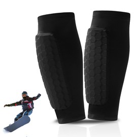 Football Shin Pads, Shin Guards Including Socks with Optimised Pocket, Breathable & Non-Slip Shin Pads, Football Men, Developed for Adolescent Football Players