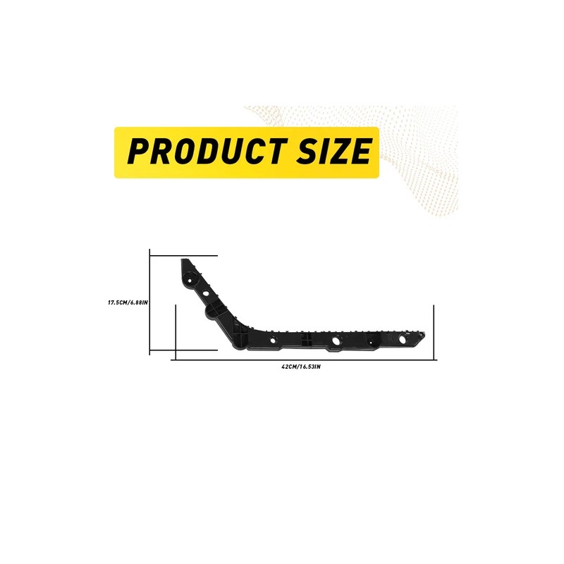 WenQi Pair Rear Bumper Brackets For 2013-2019 Nissan Sentra Driver
