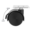 ANDUTEES 1.5 inch Caster Wheels, Casters Set of 4, Plastic