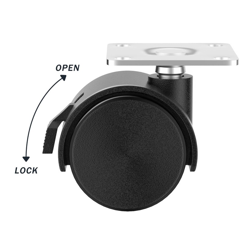 ANDUTEES 1.5 inch Caster Wheels, Casters Set of 4, Plastic