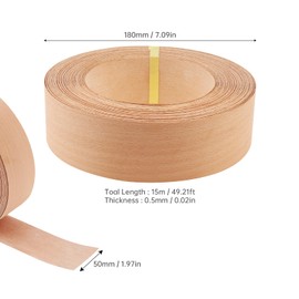 Beech Edge Banding,2 Inch X 50 Feet Wood Veneer Strips Iron-on for DIY Cabinet Repair Furniture Restoration Real Wood Trim Grain Tape (Beech, 2 Inch X 50 Feet)