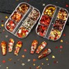 2Boxes Fall Maple Leaf Nail Sequins for Women