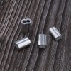 ECSiNG 200pcs Aluminum Sleeves Clips with Double Holes for 1.2