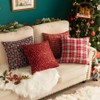 BrightGlow Fabric Sold by the Metre Checked Christmas Fabrics with
