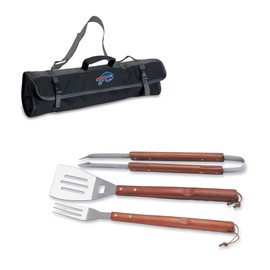 PICNIC TIME Buffalo Bills 3-Piece BBQ Tote - Black