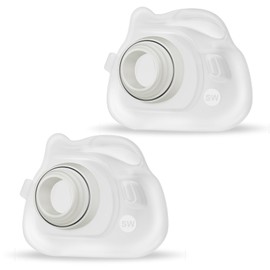 2 Packs Reliable Silicone Cushion for AirFit F40 Full Face Replacement Cushion (Small Wide)