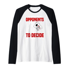 Bridge Tournament Player Legend Waiting Card Game Bridge Raglan Baseball Tee