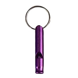 QUINTRA 5 Pieces Small Aluminium Whistle Wilderness Activities Fire Pipe Outdoor Training Practical Tools Emergency Set for Women (Purple, One Size)