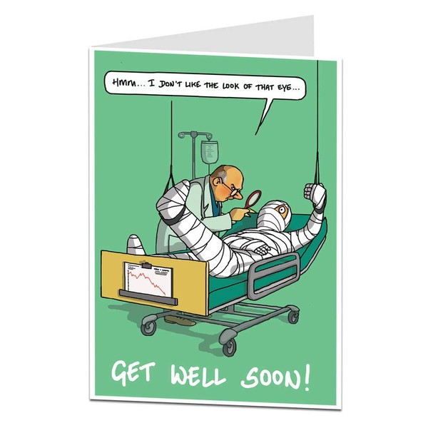 Funny Get Well Soon Card Don't Like The Look Of That Eye