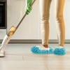 sourcing map Mop Slippers Washable Microfiber Floor Cleaning Shoes Cover