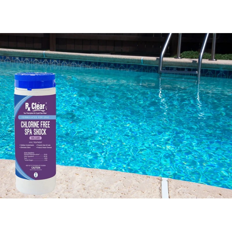 Rx Clear 39% Potassium Monopersulfate Free 4-in-1 Spa Shock Chemical