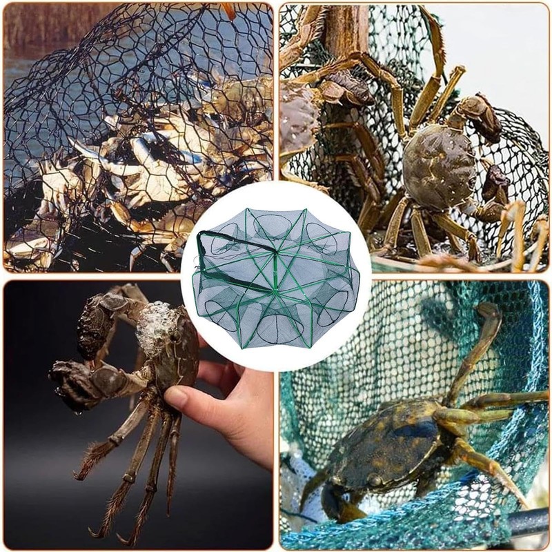 Foldable Fishing Trap,Portable Fish Crab Cast Net - Innovative Design
