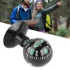 Portable Compass, Car Universal Round Mini Compass Black Plastic Case