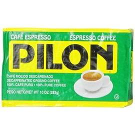 Pilon Decaffeinated Espresso Coffee Brick, 10 Ounce