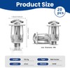 Ahvqevn 20pcs M6x25 Jack Nut Car Metal Screw Petal Nut