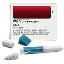 Genuine Colors Paint Pen Fortanaro LB3Z for VW Volkswagen Red Cabrio/Passat Caddy ID.3 CALIFORNIA ID.4 CC Atlas Amarok Variant Alltrack Teramont