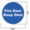 Stcky Fire Door Safety Vinyl Signs [Pack of 12] -