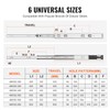 VEVOR 6 Pairs of 18 Inch Drawer Slides Side Mount