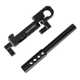 NICEYRIG 15mm Rod Clamp, M12 Thread 15mm to 12mm Rod, DJI Follow Focus Clamp with 1/10.2-50.8 cm Ar ri Locating Hole for DJI Ronin-S / RS2 / RS3 / RS3Pro / RS4 / RS4Pro