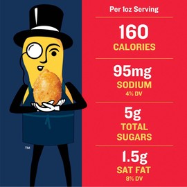 PLANTERS Salted Caramel Peanuts, Sweet Snacks, Sweet Peanuts, 6 Ounce, 8-Pack