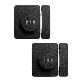 Lpraer 2 Pack Combination Cabinet Hasp Locks, Keyless Cabinet Lock Rotary Hasp Locks 3-Digit Mechanical Password Code Door Locks for Swinging/Sliding Doors