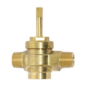 GSW WR-GV Copper Gas Valve with Handle for Commercial Wok Range, ETL Approved, 1/2" NPT X 1/2" NPT 1/2 PSI