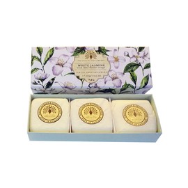 Gift Boxed Hand Soaps 3 x 100g White Jasmine & Sandalwood