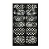 Wrapables Fashionable Black and White Nail Art Stickers, Deco