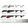 2pcs Fifty Emblems 3D Badge Letter Nameplate 2017-2018 6th Gen