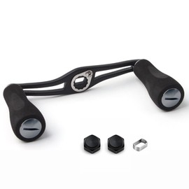Reel Parts, Bait Reel Handle, Left and Right Handle, Compatible with Shimano Shimano Daiwa Daiwa Abu Garcia, EVA Knob, Aluminum Alloy, Crank, Custom Part, Replacement Axle Between 3.9 inches (100 mm