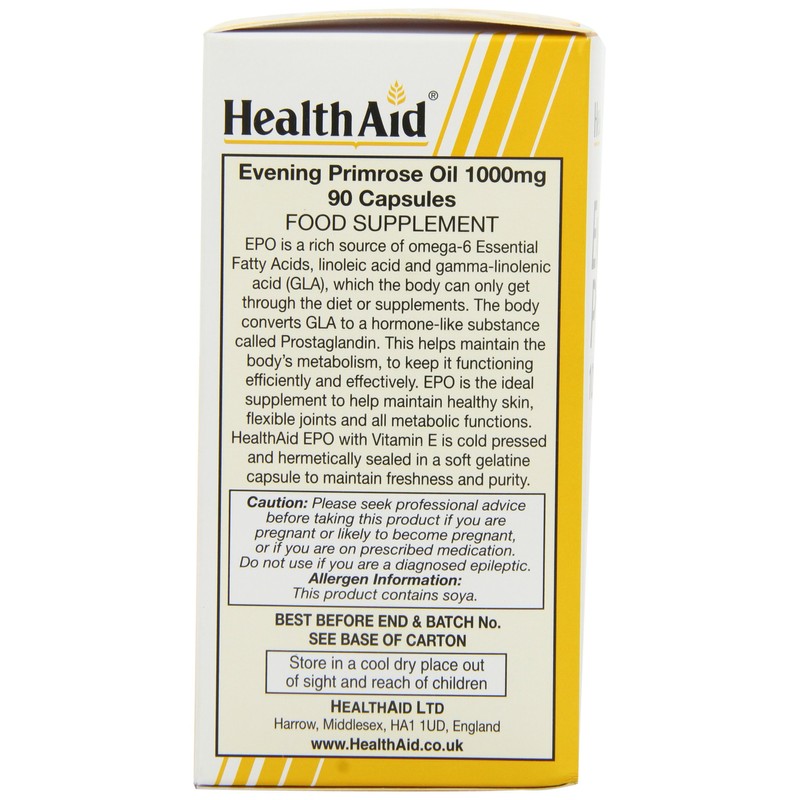 HealthAid Evening Primrose Oil 1000 mg - 90 Capsules