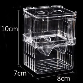 Armastuse Guppy Breeding Box for Aquariums, Transparent Acrylic Fish Tank Hatchery,Isolation Chamber, for Tank Multifunctional Incubator Isolation Aquarium