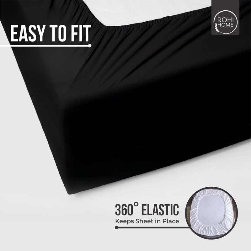 Rohi Anti Allergy, 16" Extra Deep Fitted Sheet King –