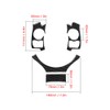 4Pcs/Set Carbon Fiber Steering Wheel Trim Cover Car Refitting Fits