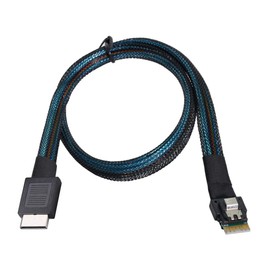 chenyang CY SFF-8611 to SFF-8654 Cable, OcuLink PCIe PCI-Express SFF-8611 4i to SFF-8654 Slimline SSD Data Active Cable 50cm