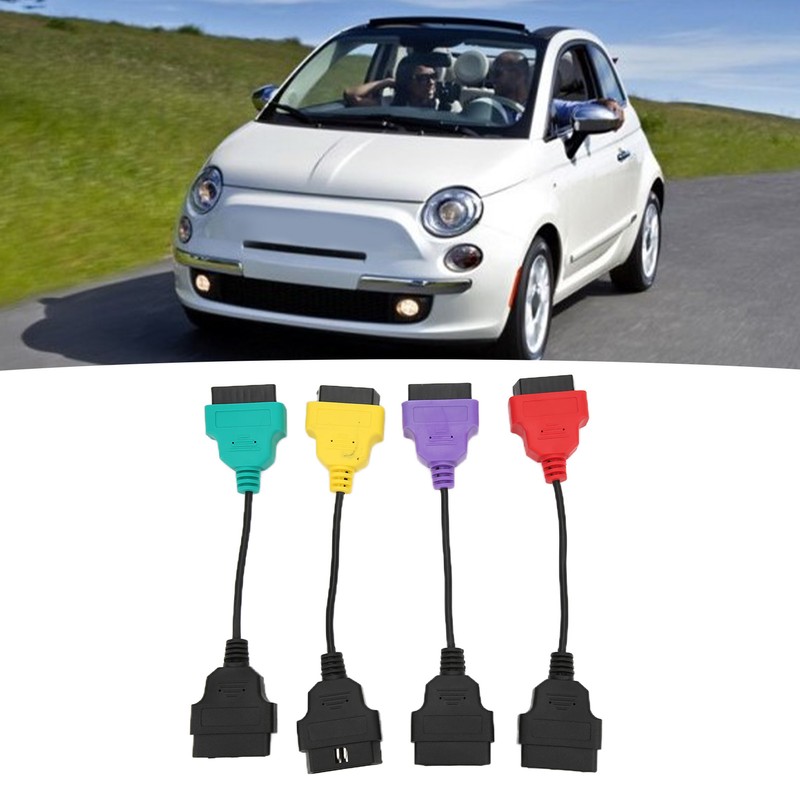 4pcs OBD2 Scanner Cable Adapter Diagnostic Connector Car Scan Tool