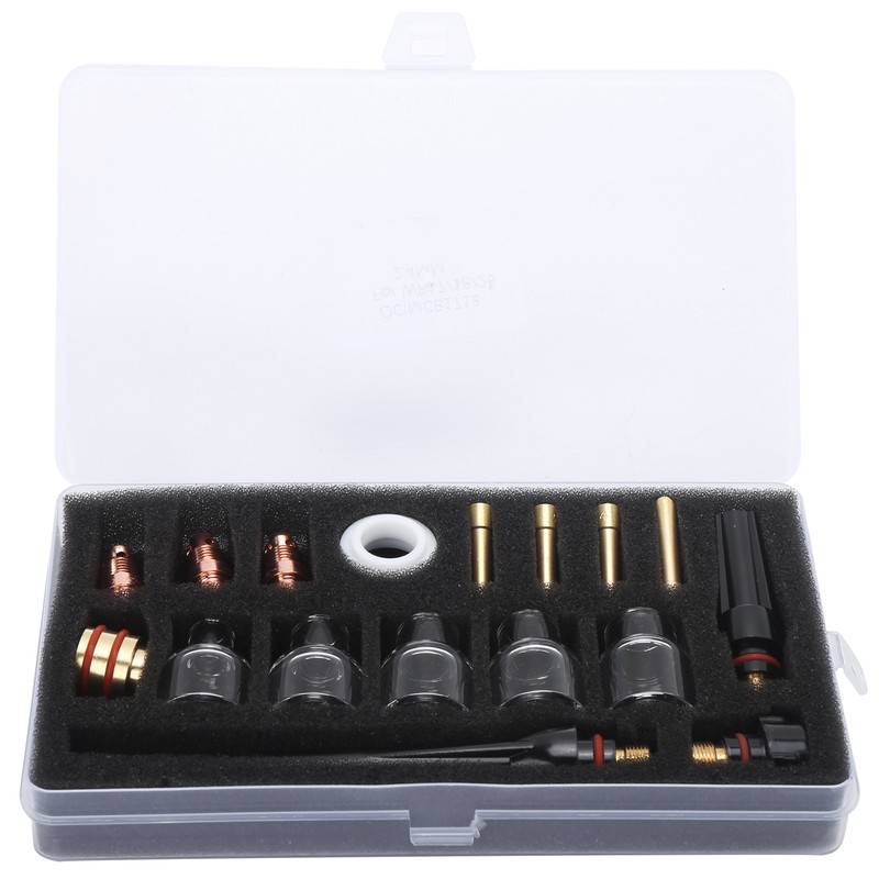 Welding Torch Accessories Kit Glass Cup Nozzle Welder Consumables for
