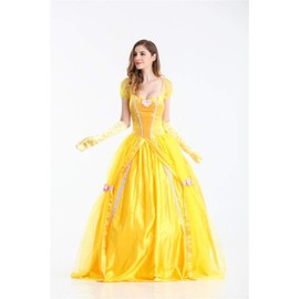 Formemory Halloween Princess Beauty and the Beast Costume, Halloween Christmas Princess Dress, Princess Dress, Adult Cosplay Costume Party, Kids Costume, Event (S)