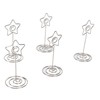 20PCS Desk Memo Clips Table Number Holder Star Shape Metal
