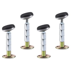Tiardey Pack of 4 Bed Frame Anti-Shake Tool Bedside Stopper Adjustable Thread Fixer Rotating Swivel Head for Home Bed Cabinet Wall Mount (80-105 mm)