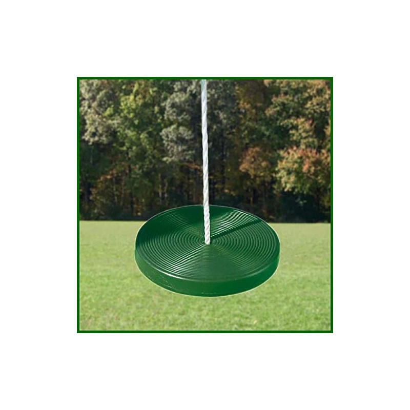 Extra Large Dark Green Plastic Plate Disc Monkey Swing Seat