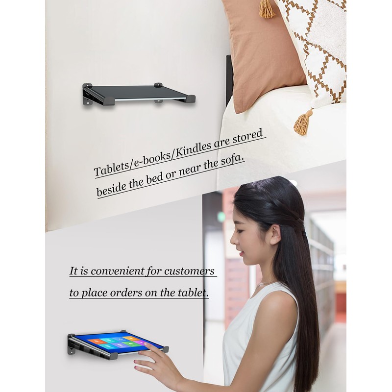 NOTMBESTM Universal Wall Mount Storage Organizer for Keyboard, (Black)