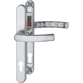 HOPPE CORK HANDLE - on a narrow plate, door thickness 72-82, silver