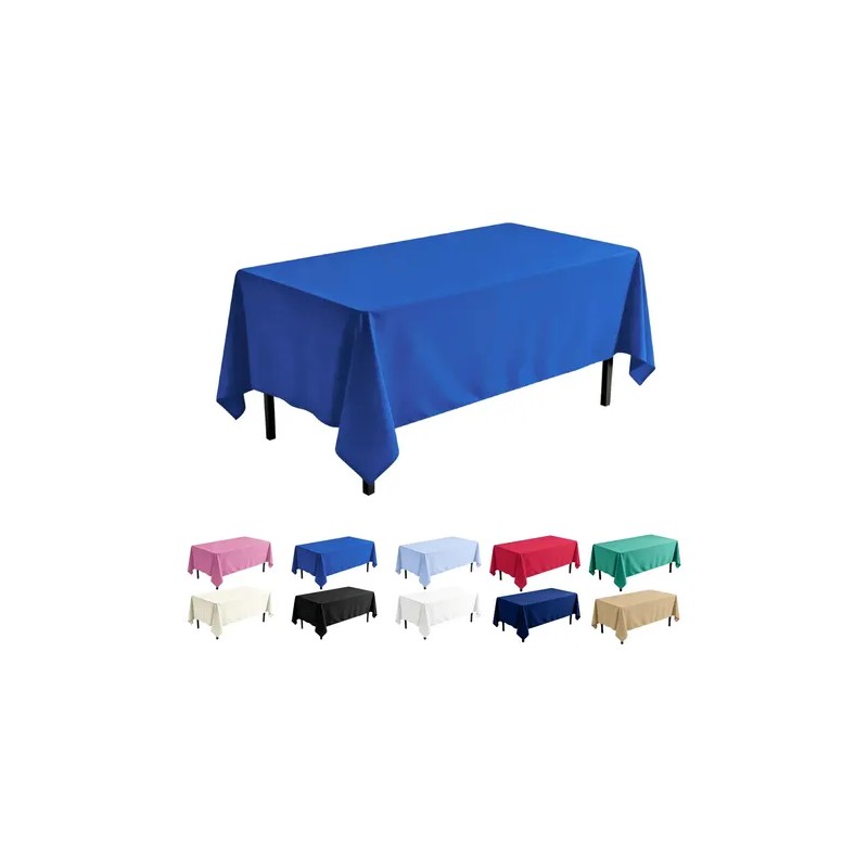 Mantel Rectangular Satinado Decoración De Mesa 145x300cm