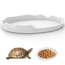 PAVIKE Reptile Water Dish for Reptile Feeding Dish Amphibian Drinking Bowl Reptile Amphibian Dishes Mini Water Container Bait Turtles Lizards Snake